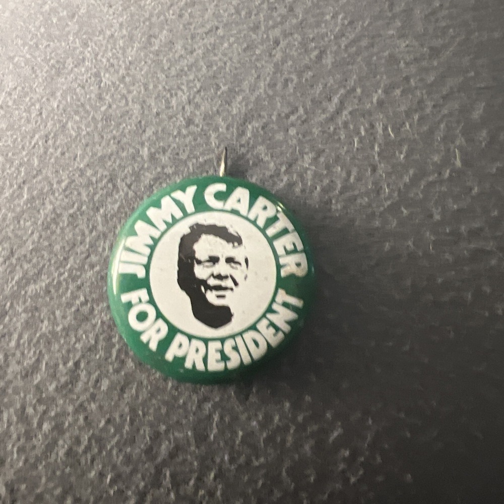 Jimmy Carter for President Metal Presidential‎  Campaign Vintage Pin Rare